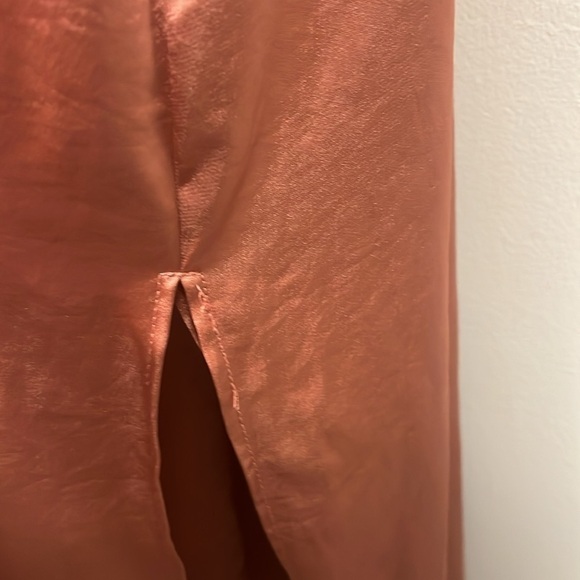 Wilfred Magdalena Satin Dress in Earthen Red - size 4 - Picture 7 of 12